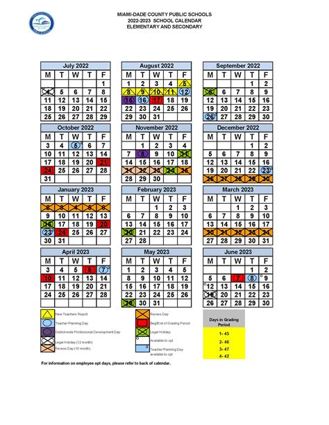 Miami Dade Calendar 2023
